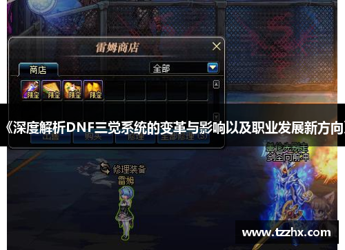 《深度解析DNF三觉系统的变革与影响以及职业发展新方向》